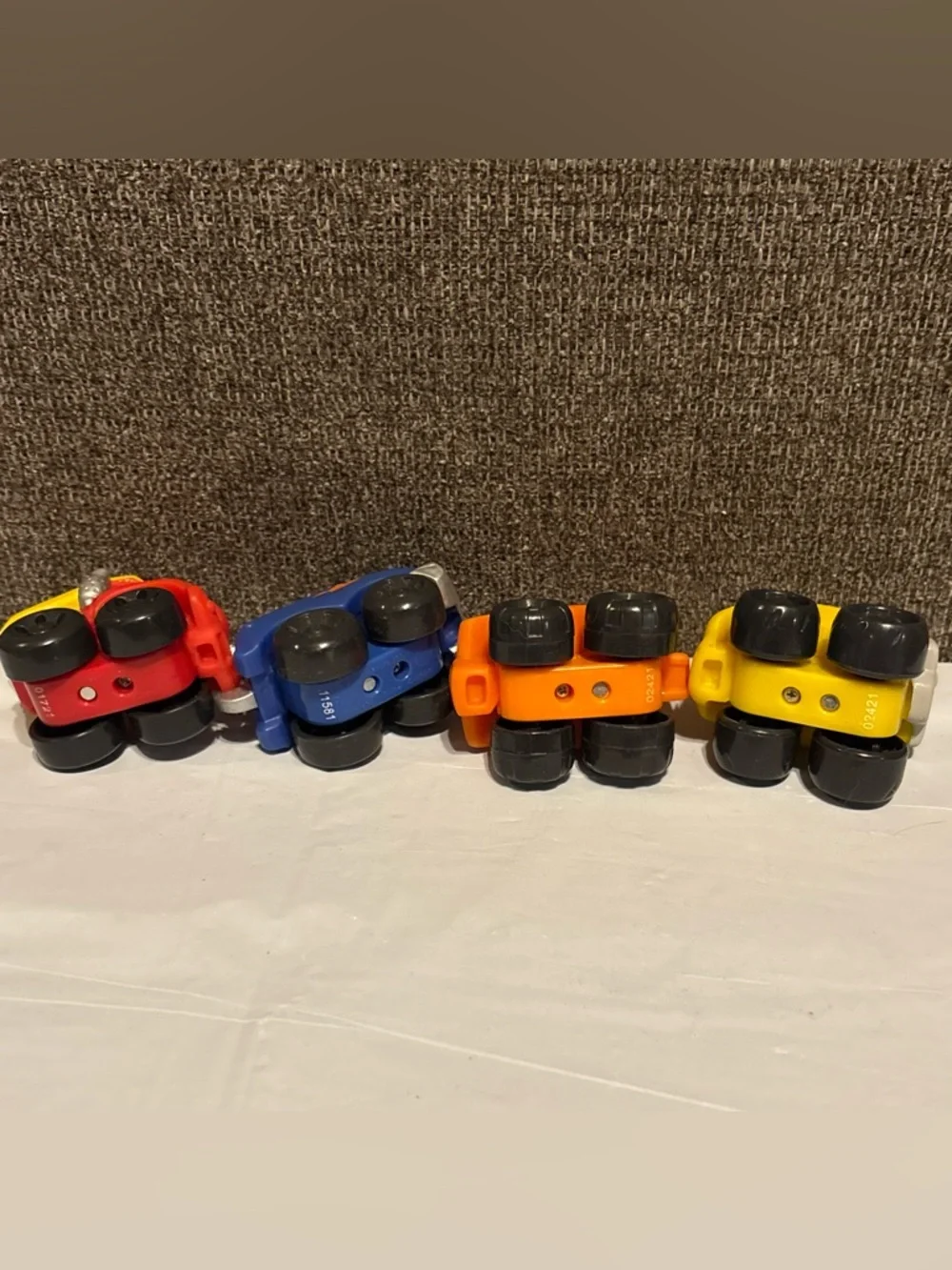 Tonka Chuck & Friends Play Trucks Lot Of 4 Vinyl Dump Truck Toe Truck Toys